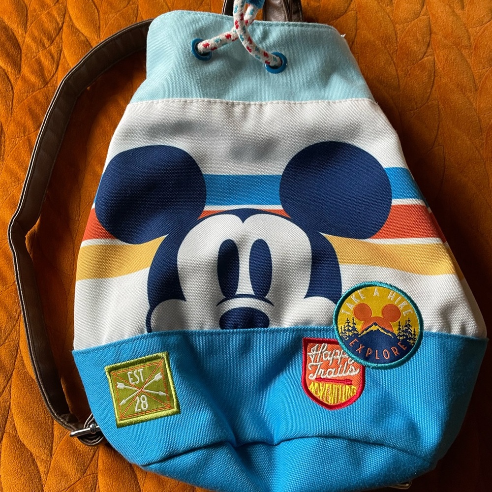 Disney Mickey Mouse Drawstring Backpack - image 1